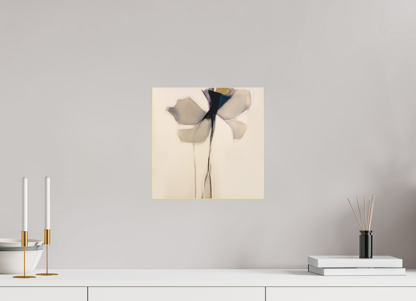 'Stem of Luminous Tranquility' behind Plexiglass