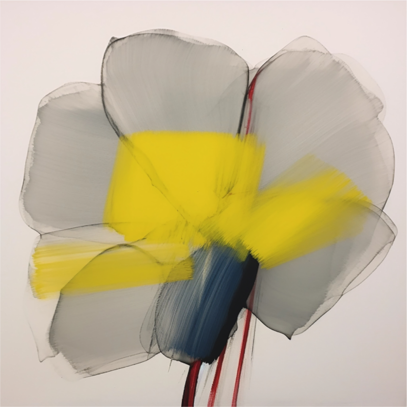 'Glimmer of Serene Petals' printed on Aluminium