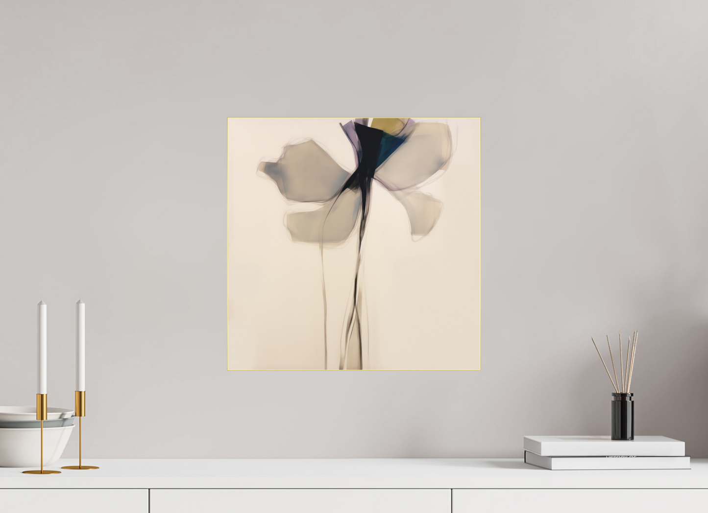'Stem of Luminous Tranquility' behind Plexiglass