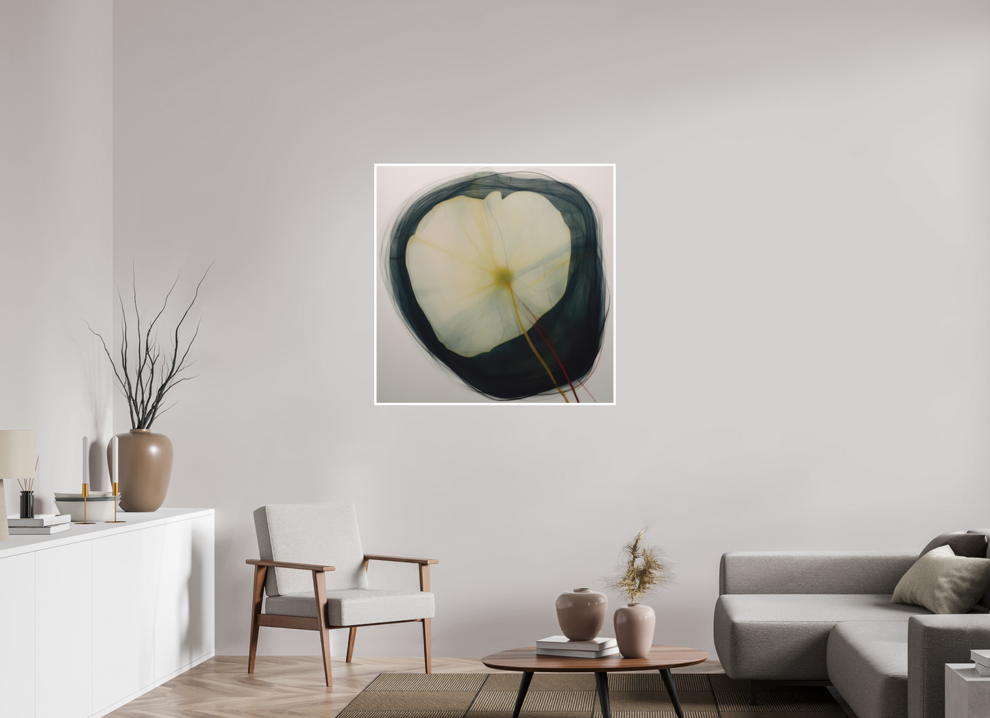 Lily with Yellow and Red Stem Fine Art Print