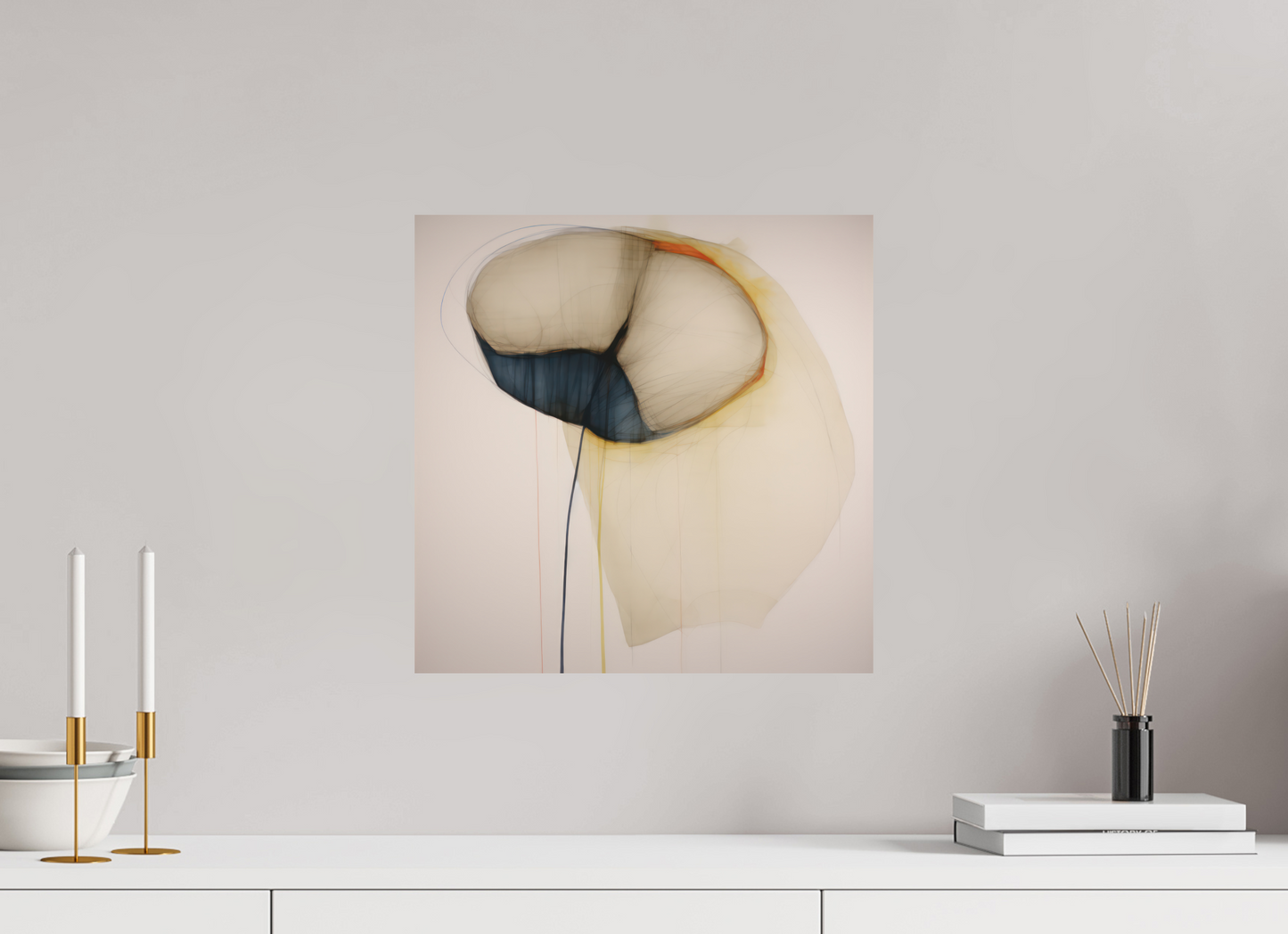 'Flowing Horizons' printed on Aluminium