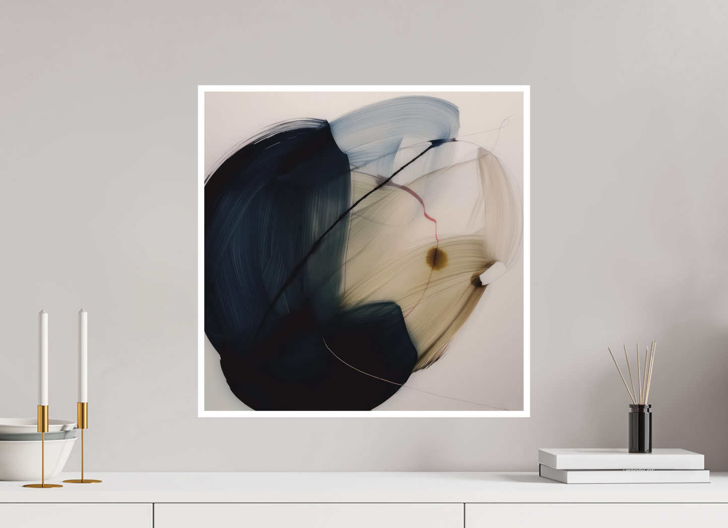 'Red Line in Bloom' Fine Art Print