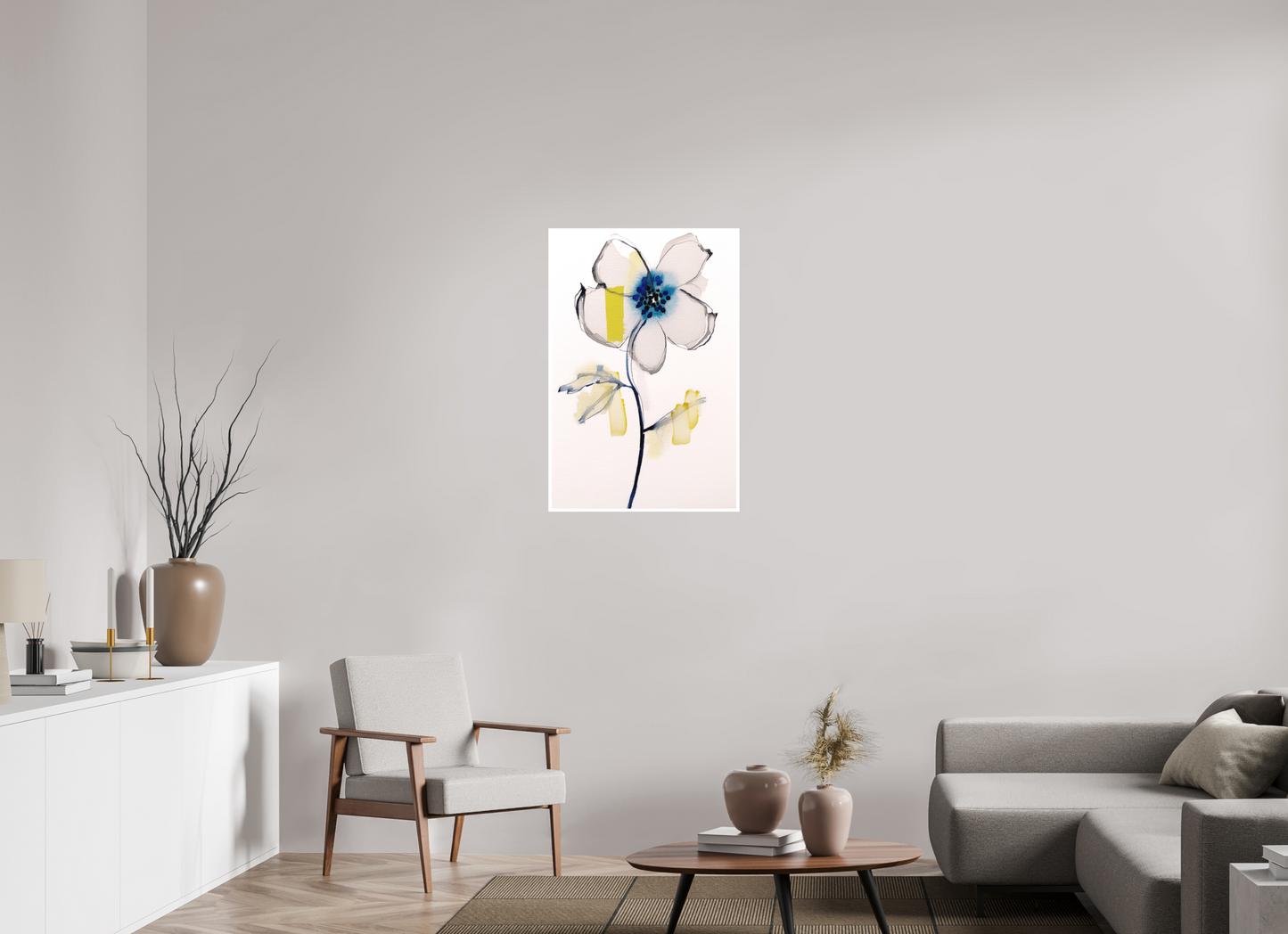 'Celestial Bloom in Stillness' (Fine Art Print on Canson Arches Aquarelle Water Color Paper)