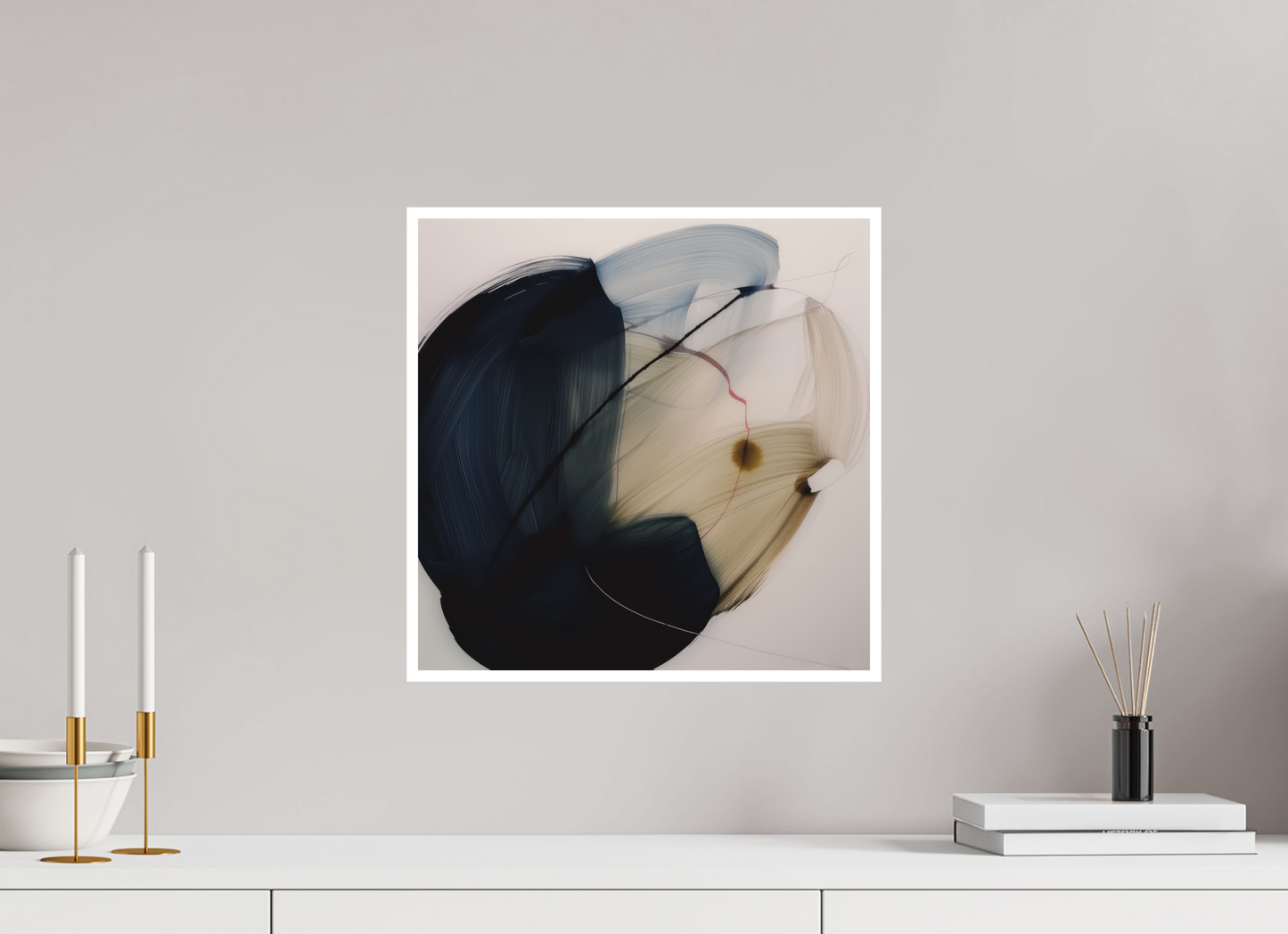 'Red Line in Bloom' Fine Art Print