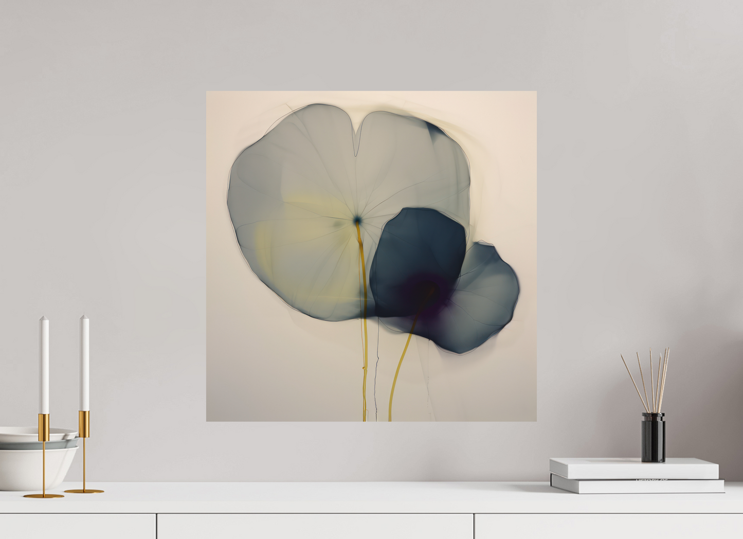 'Choreography of Silent Petals' printed on Aluminium