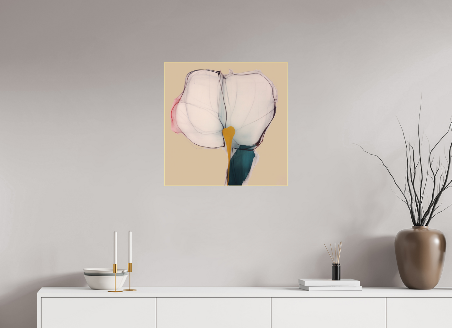 'Whispers of Ethereal Grace' behind Plexiglass