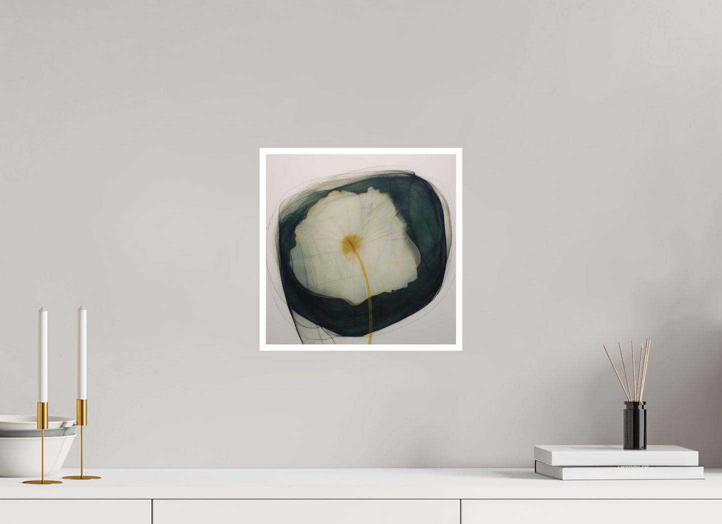 Lilly with Yellow and Red Center Fine Art Print