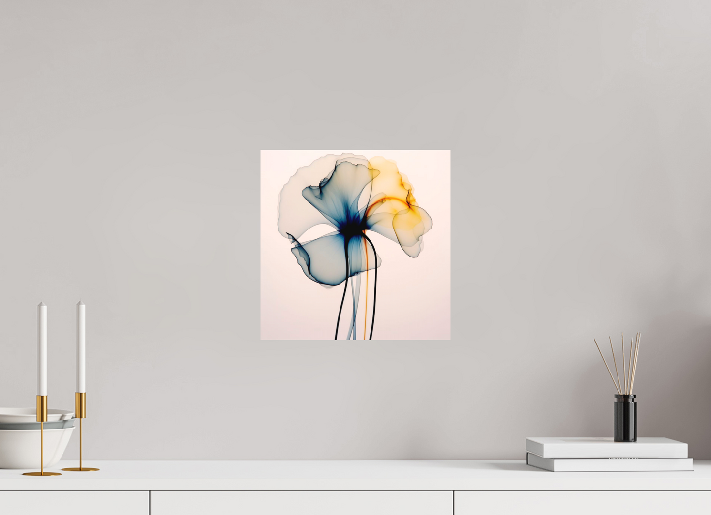 'Dreams of Floral Light' printed on Aluminium