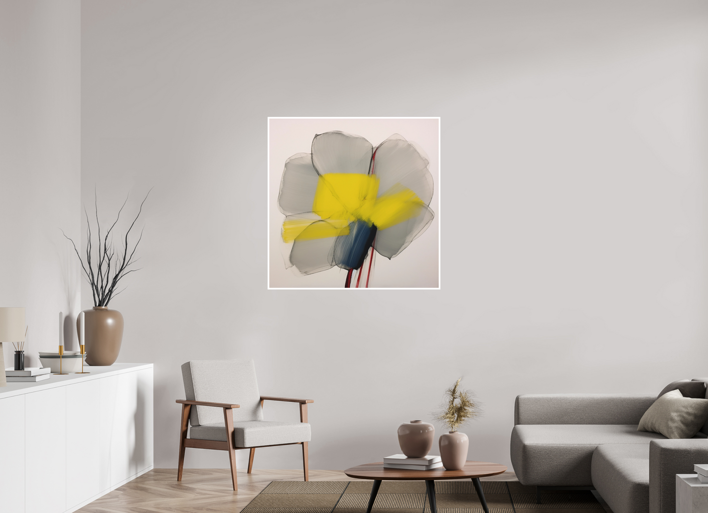 'Glimmer of Serene Petals' Fine Art Print