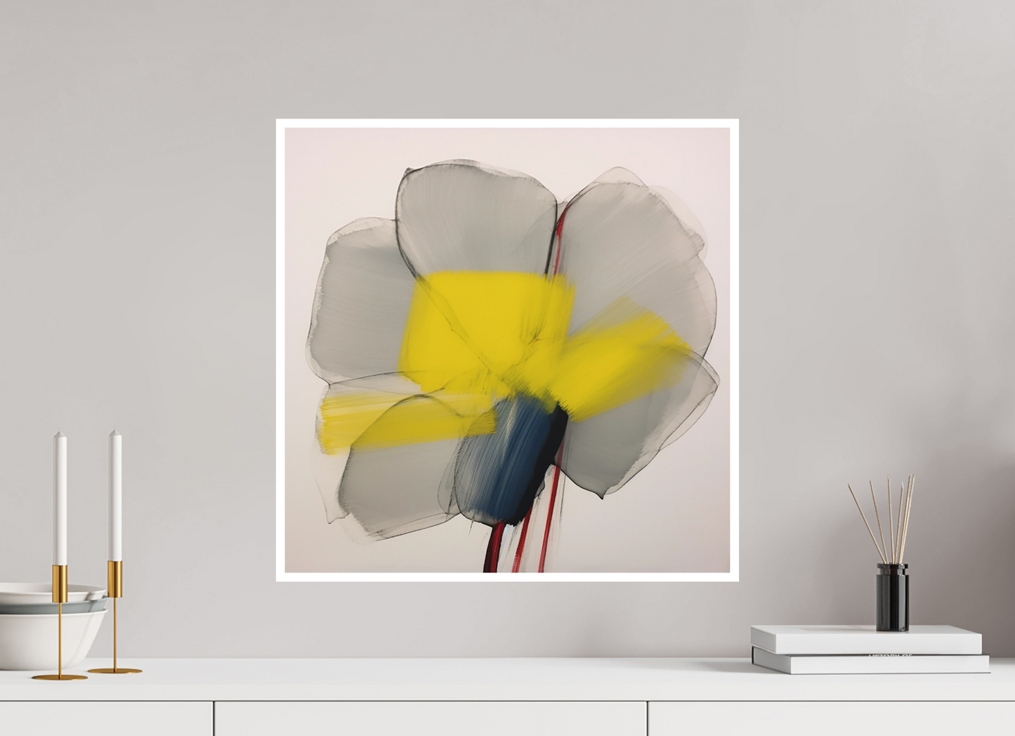 'Glimmer of Serene Petals' Fine Art Print