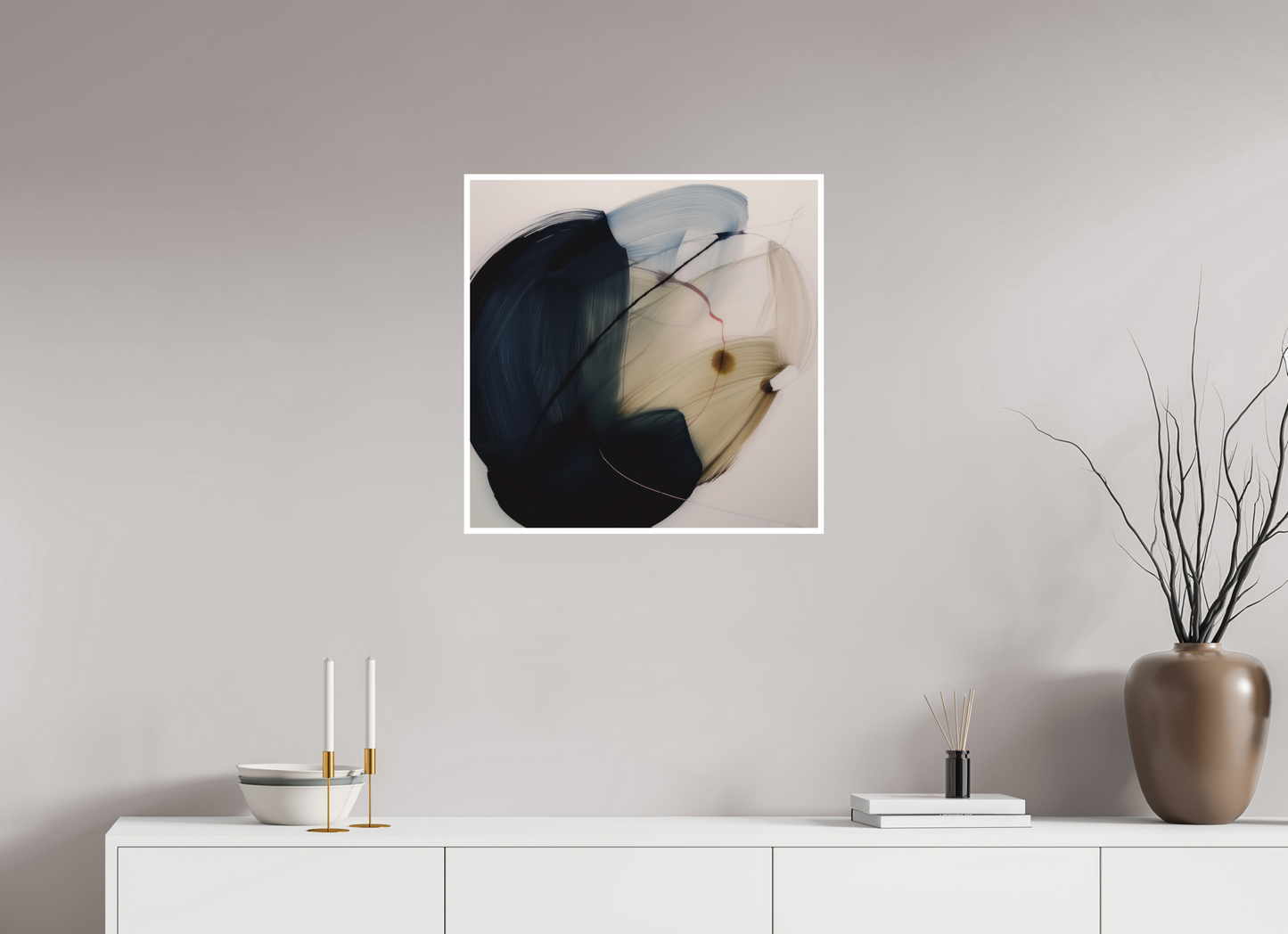 'Red Line in Bloom' Fine Art Print