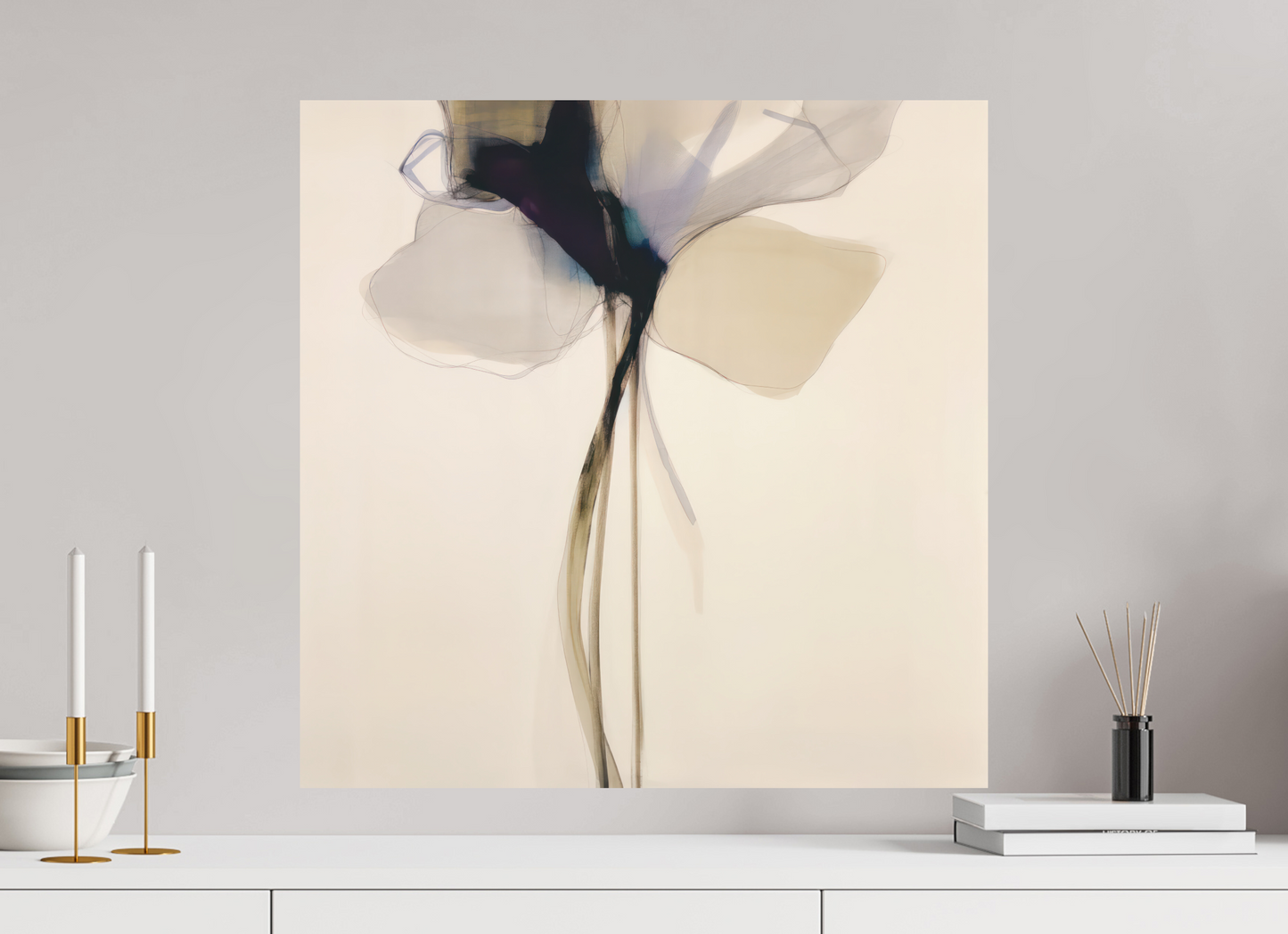 'Petal Elegance' printed on Aluminium