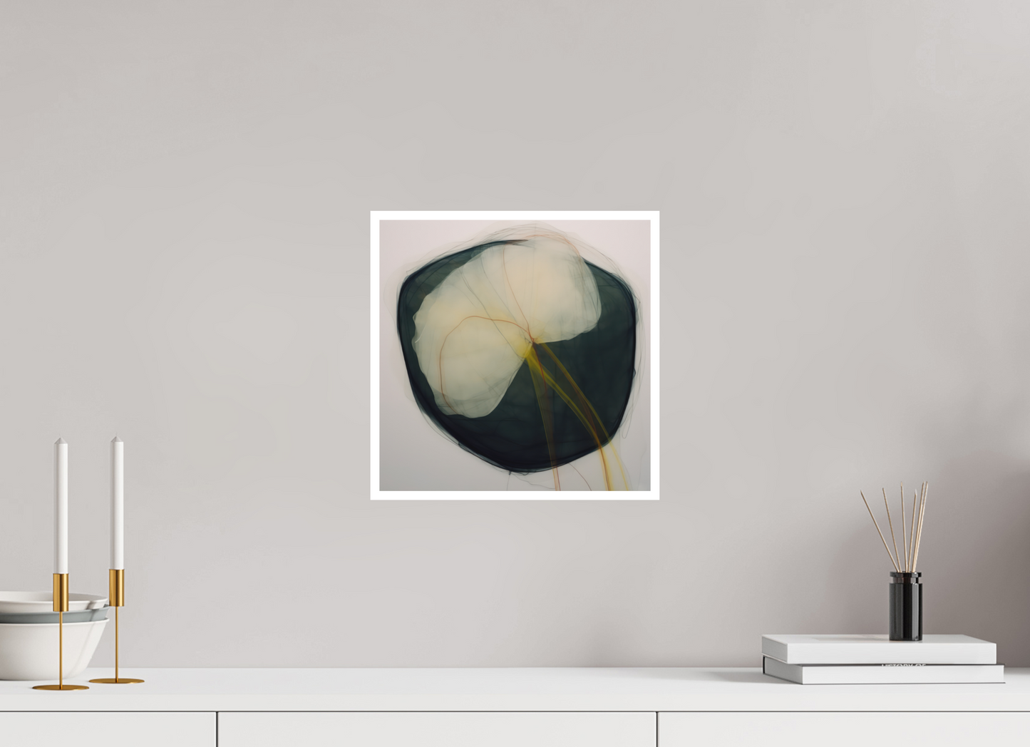 Lily with Yellow Stem Fine Art Print