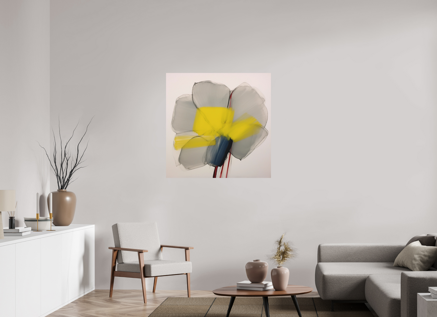 'Glimmer of Serene Petals' printed on Aluminium