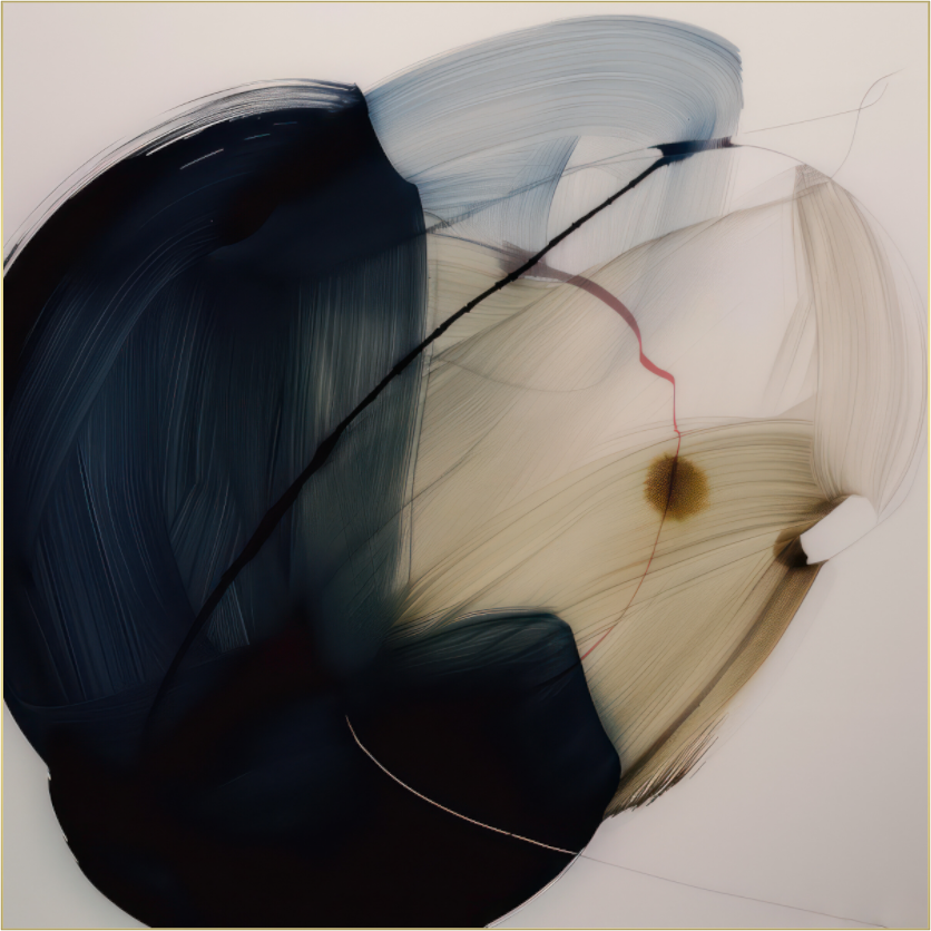 'Red Line in Bloom' behind Plexiglass