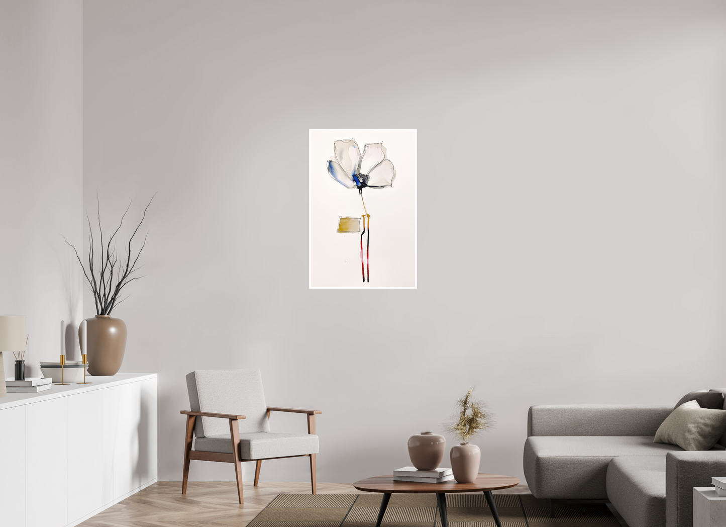 'Dance of Petal and Stem' (Fine Art Print on Canson Arches Aquarelle Water Color Paper)