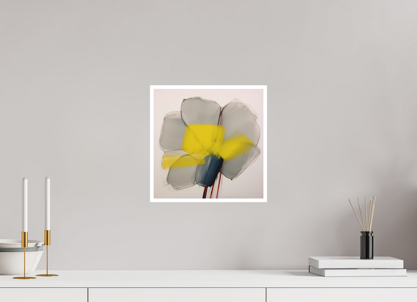 'Glimmer of Serene Petals' Fine Art Print