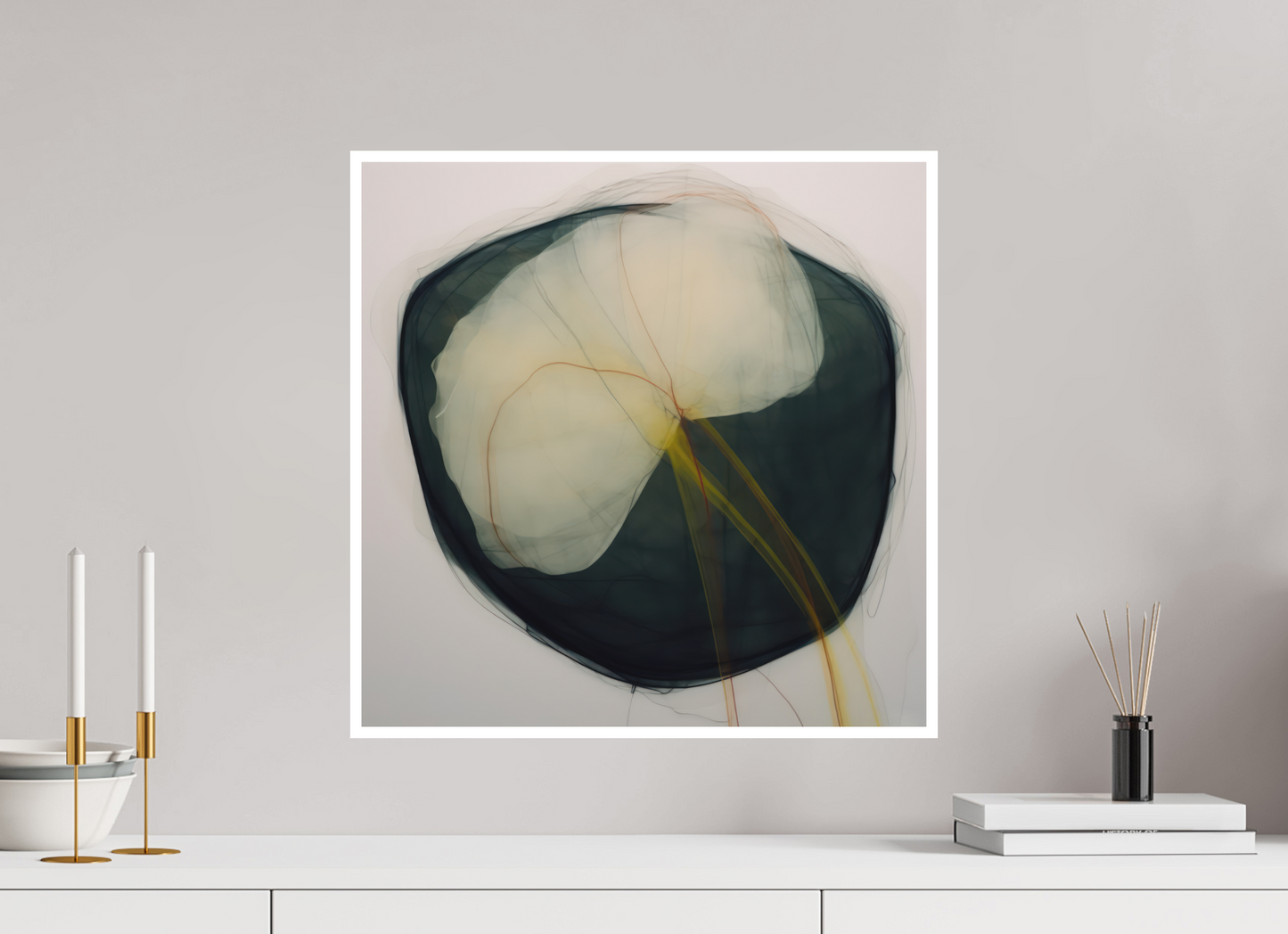 Lily with Yellow Stem Fine Art Print