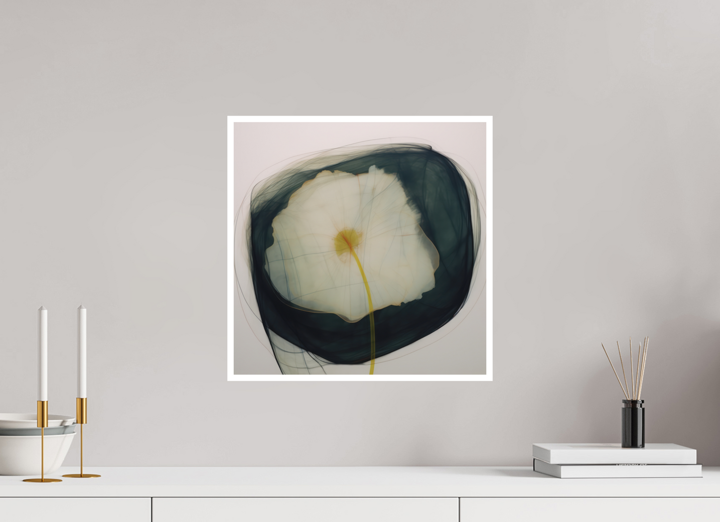 Lilly with Yellow and Red Center Fine Art Print