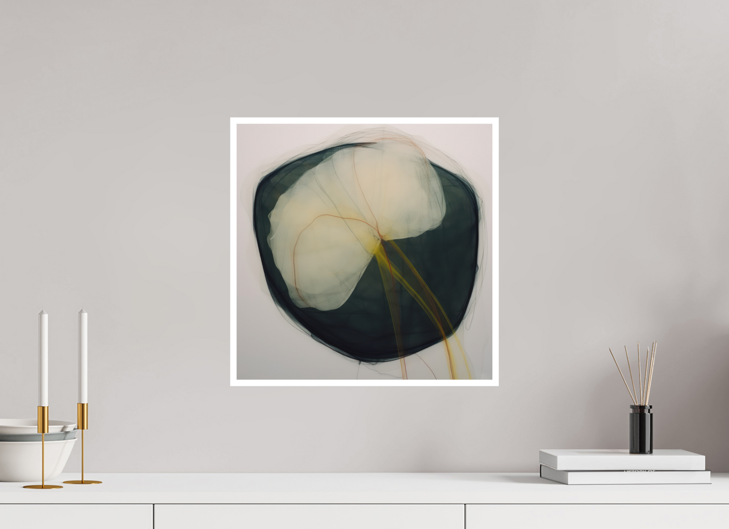 Lily with Yellow Stem Fine Art Print