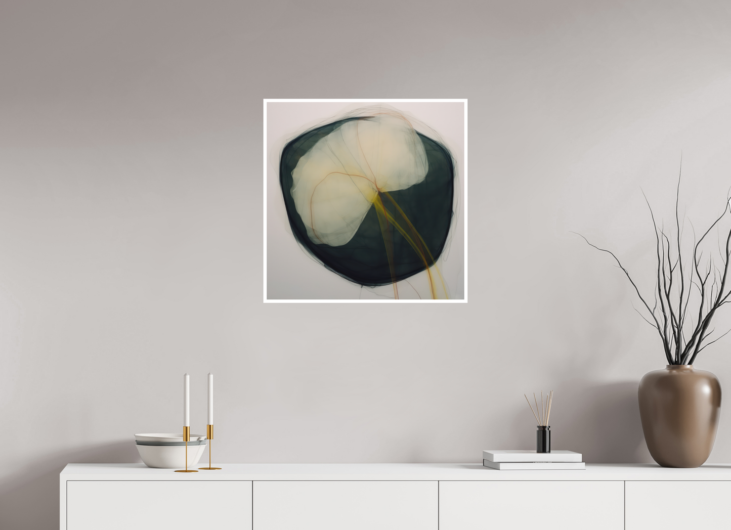 Lily with Yellow Stem Fine Art Print