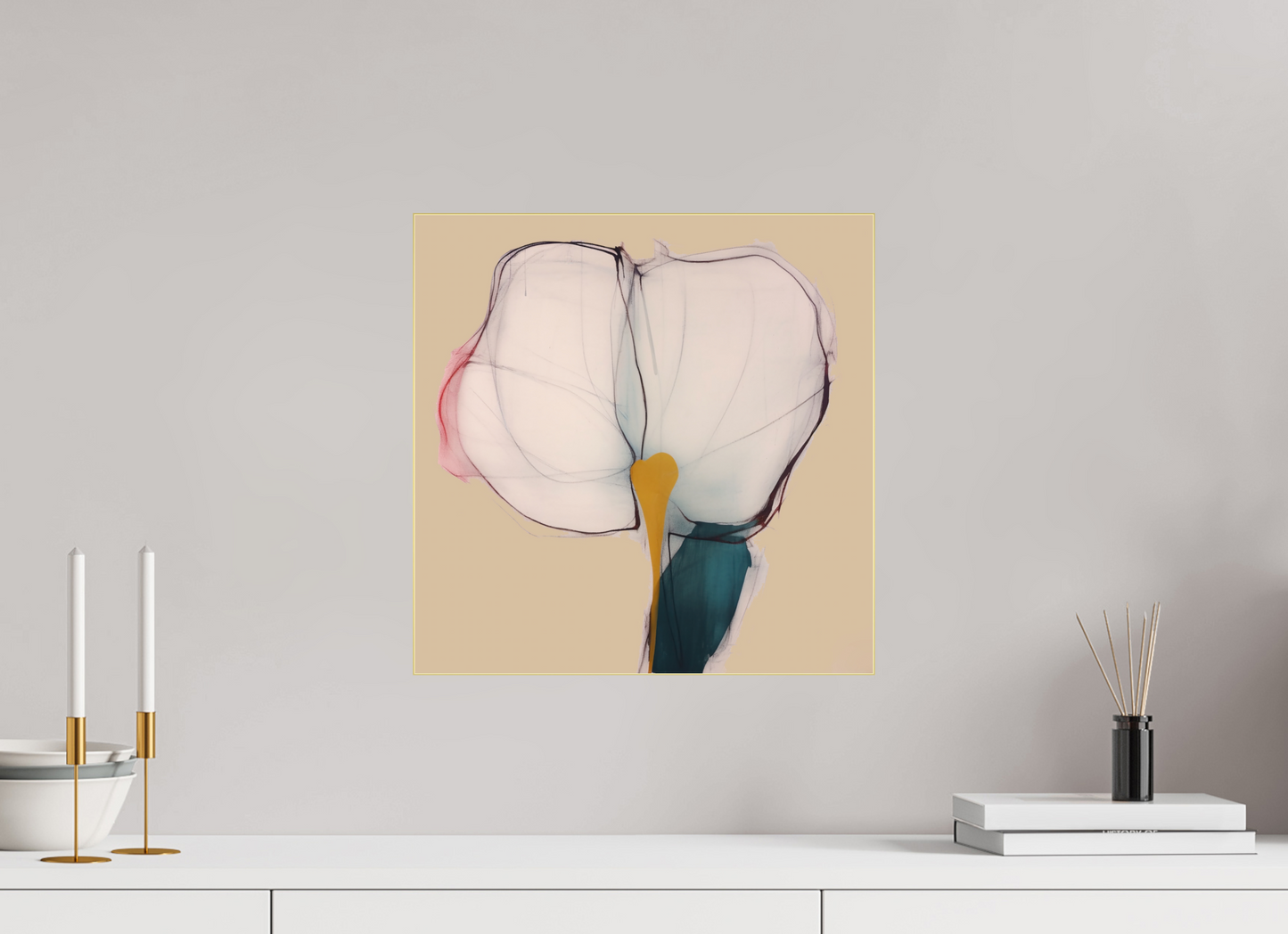 'Whispers of Ethereal Grace' behind Plexiglass