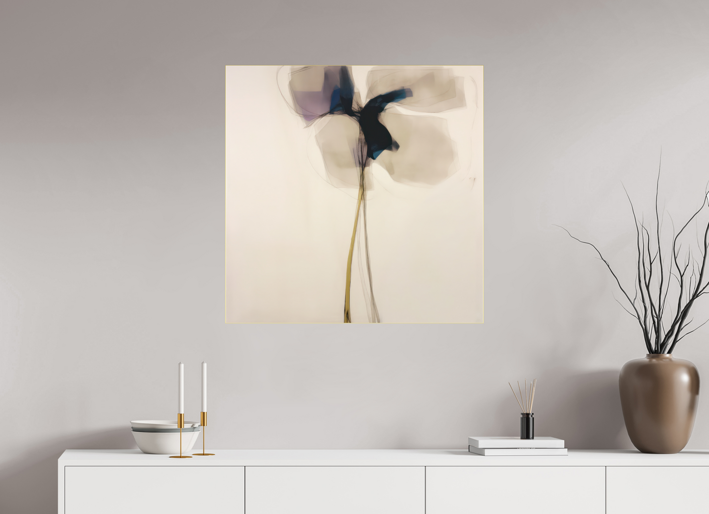 'Dreaming in Serene Layers' behind Plexiglass