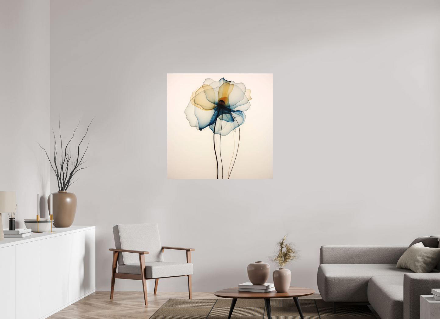 'Celestial Petal Dance' printed on Aluminium