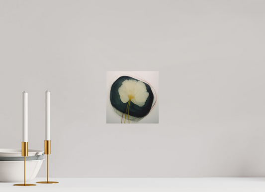 Lily with Yellow Center printed directly on aluminium