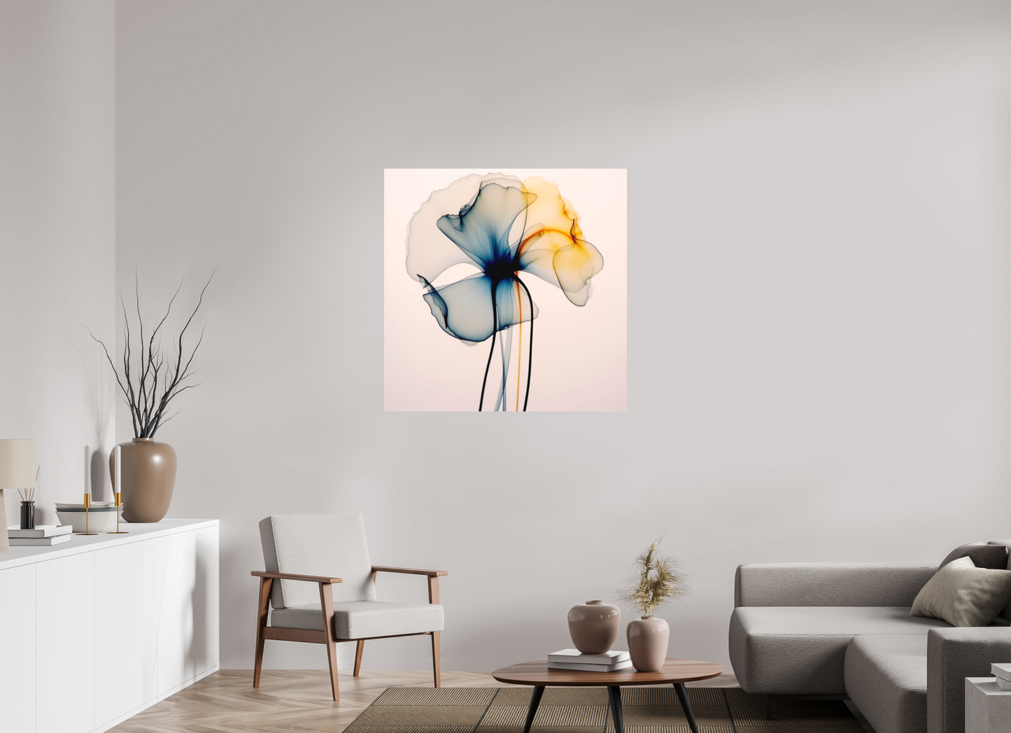 'Dreams of Floral Light' printed on Aluminium