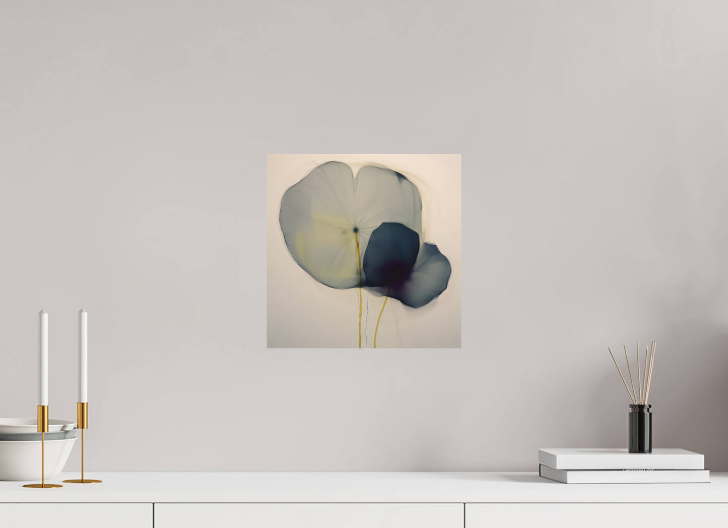 'Choreography of Silent Petals' printed on Aluminium