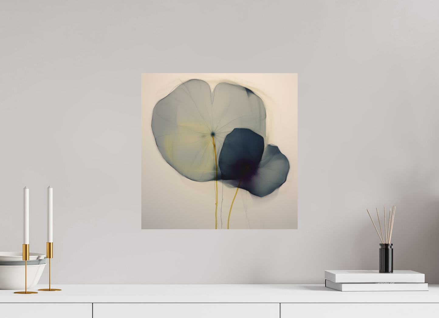 'Choreography of Silent Petals' printed on Aluminium