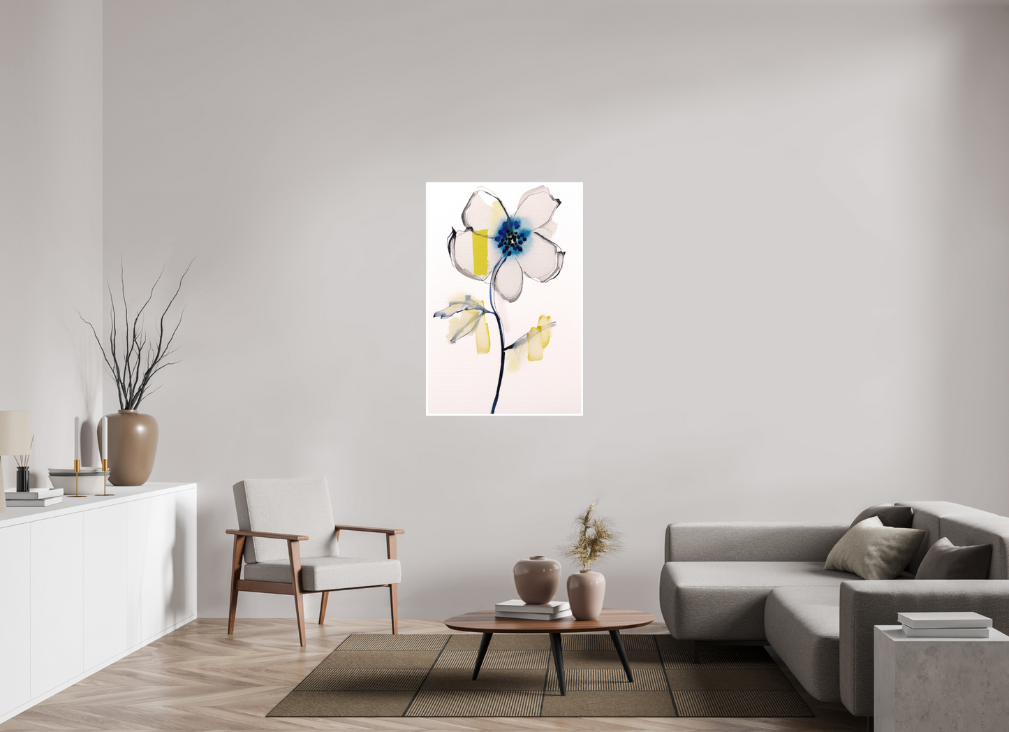 'Celestial Bloom in Stillness' (Fine Art Print on Canson Arches Aquarelle Water Color Paper)