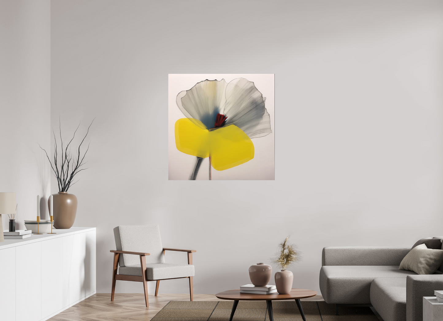 'Silent Petal Resonance' printed on Aluminium