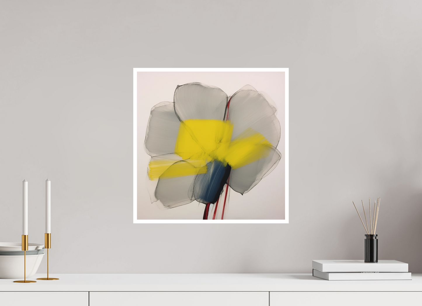 'Glimmer of Serene Petals' Fine Art Print