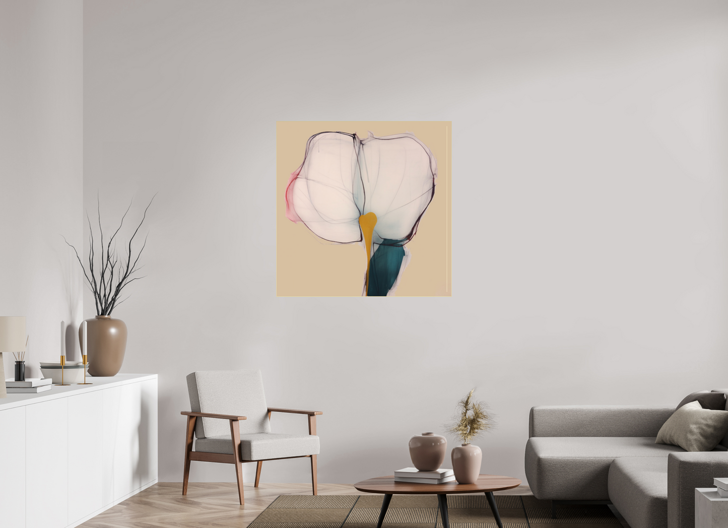 'Whispers of Ethereal Grace' behind Plexiglass
