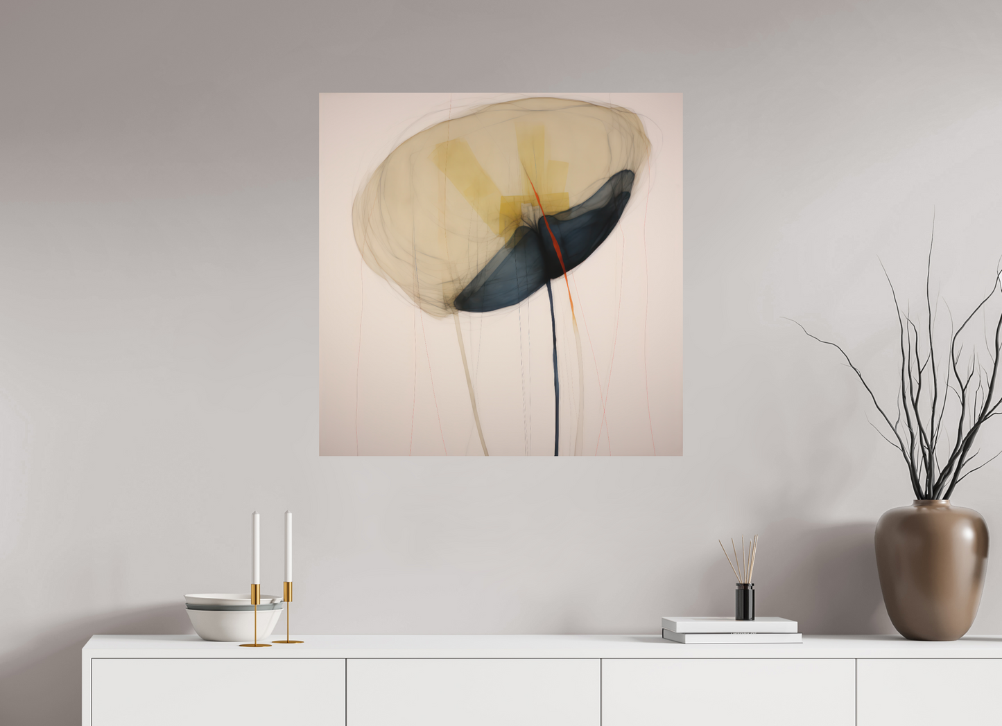 'Blossom Whisper' printed on Aluminium