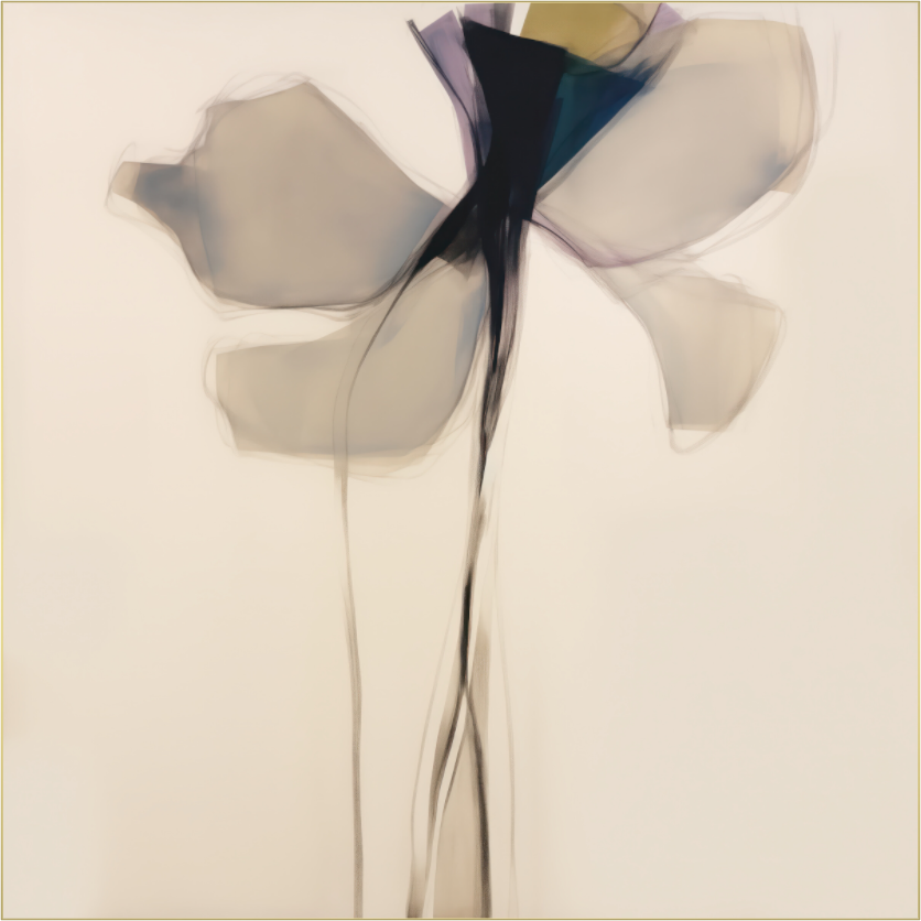 'Stem of Luminous Tranquility' behind Plexiglass
