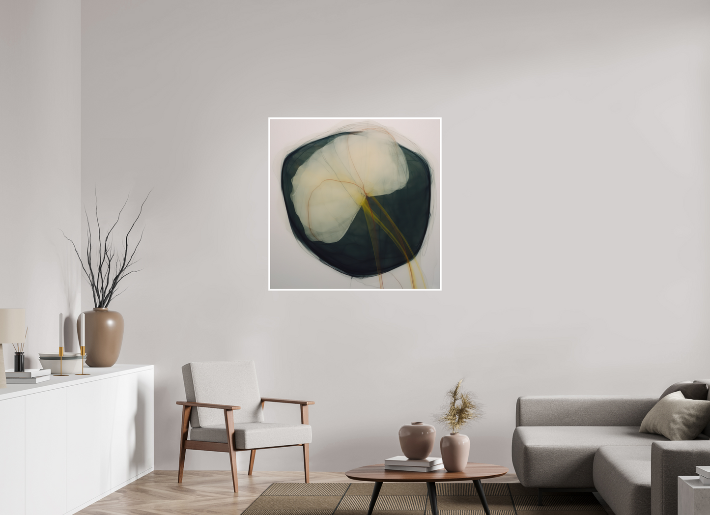 Lily with Yellow Stem Fine Art Print