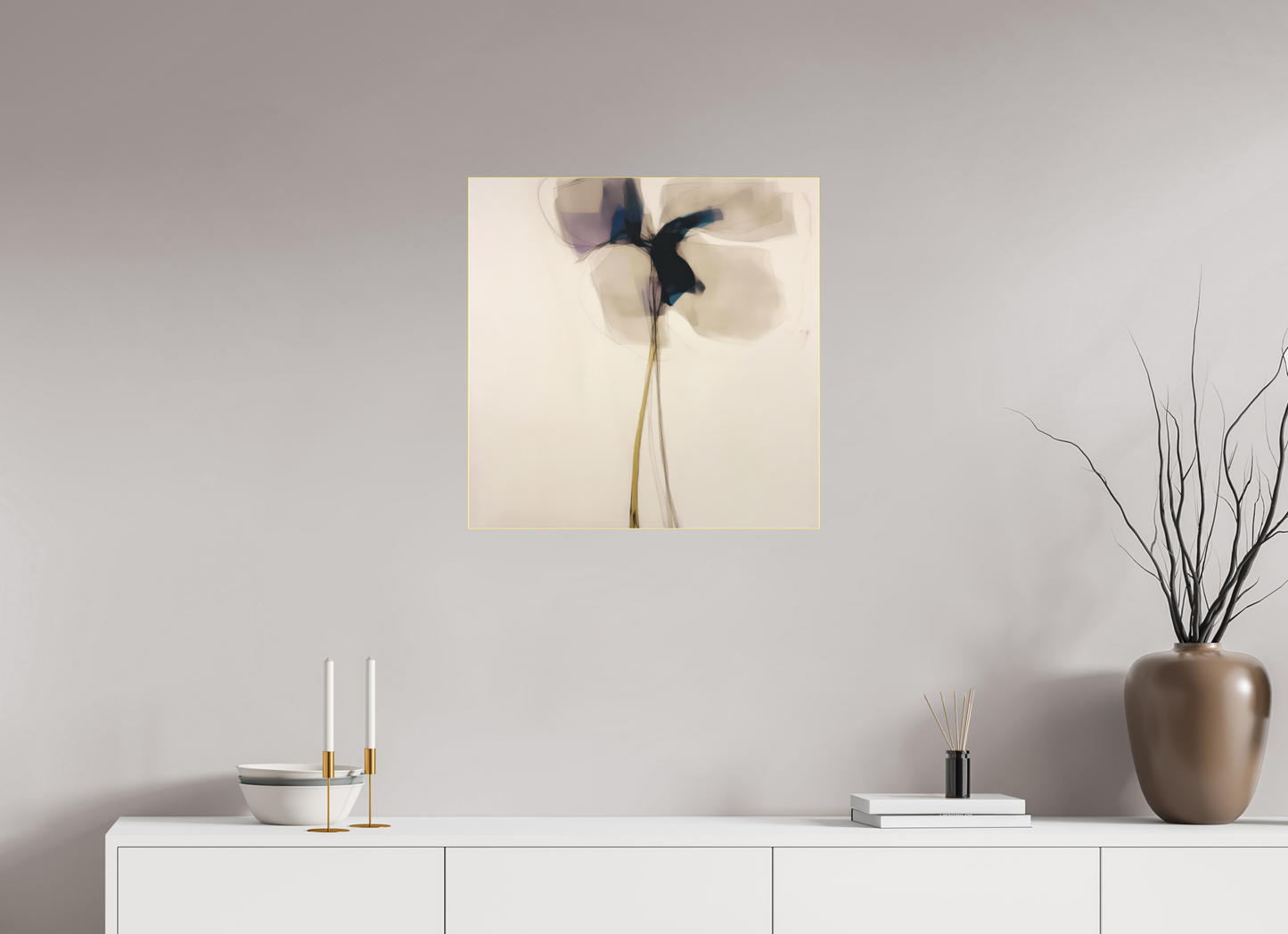 'Dreaming in Serene Layers' behind Plexiglass