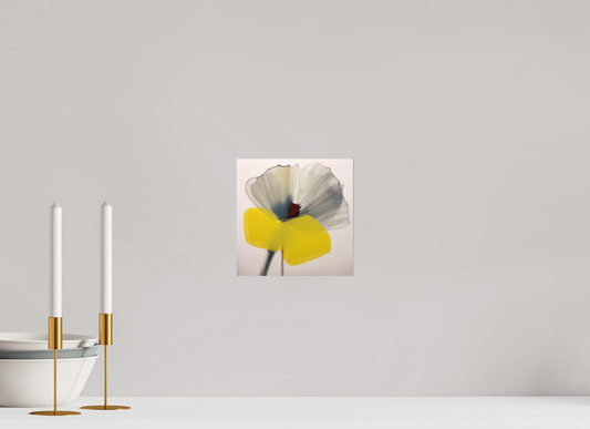 'Silent Petal Resonance' printed on Aluminium