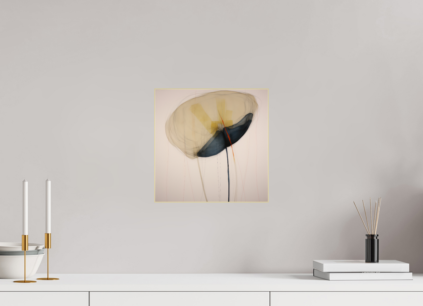 'Blossom Whisper' behind Plexiglass