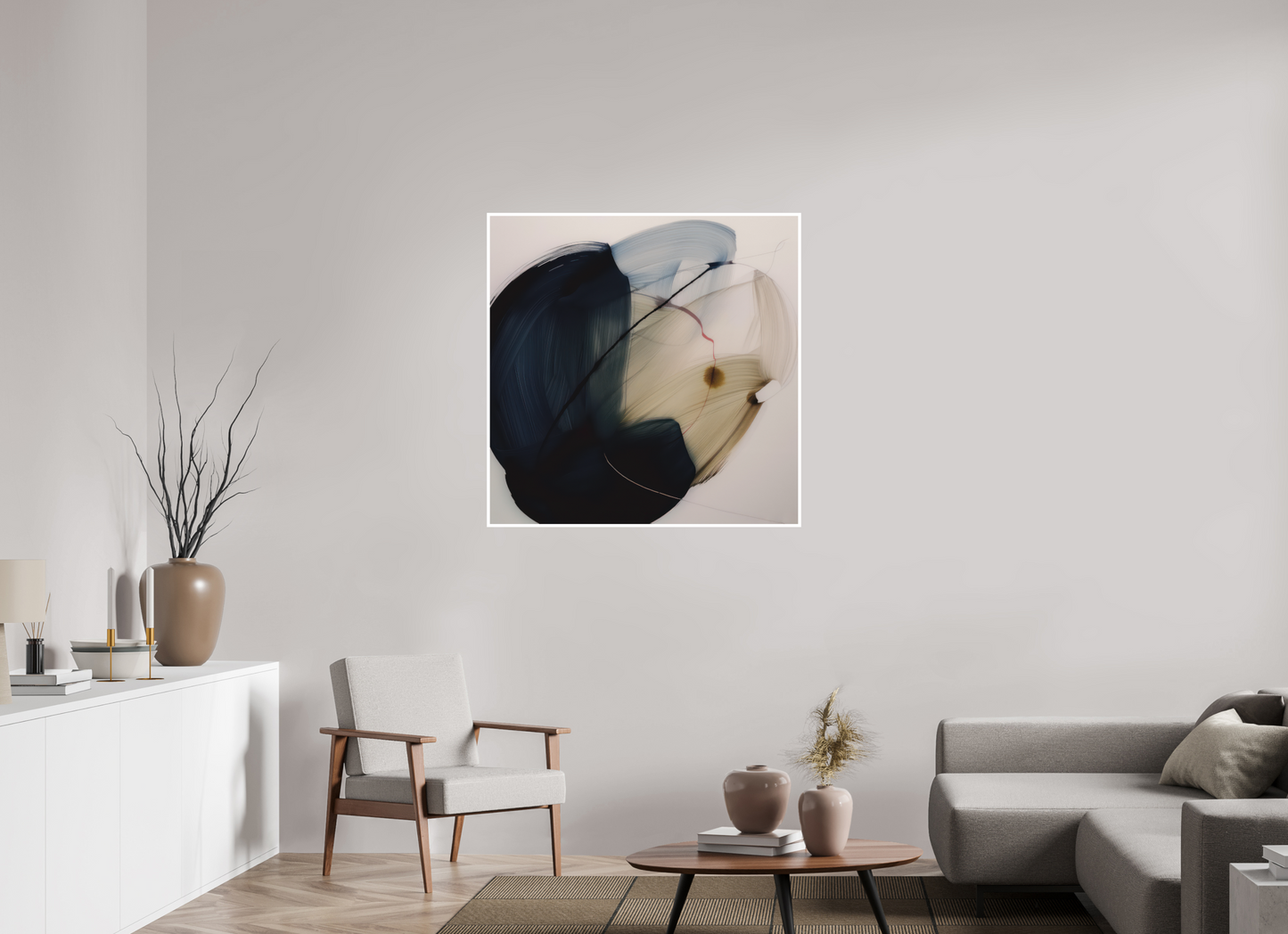 'Red Line in Bloom' Fine Art Print