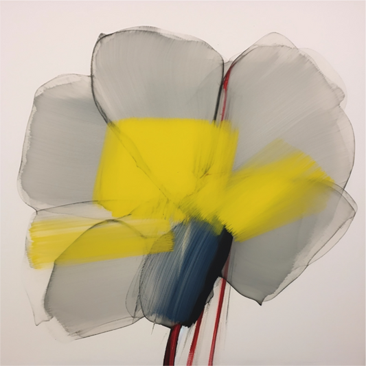 'Glimmer of Serene Petals' printed on Aluminium