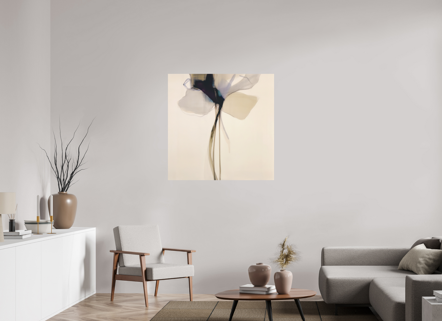 'Petal Elegance' printed on Aluminium