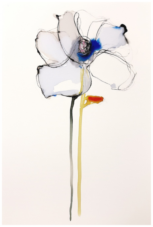 'Gentle Blue Whisper' (Fine Art Print on Canson Arches Aquarelle Water Color Paper)