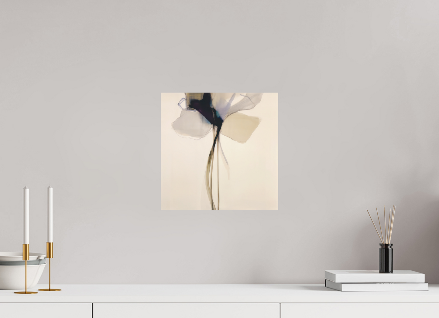 'Petal Elegance' printed on Aluminium