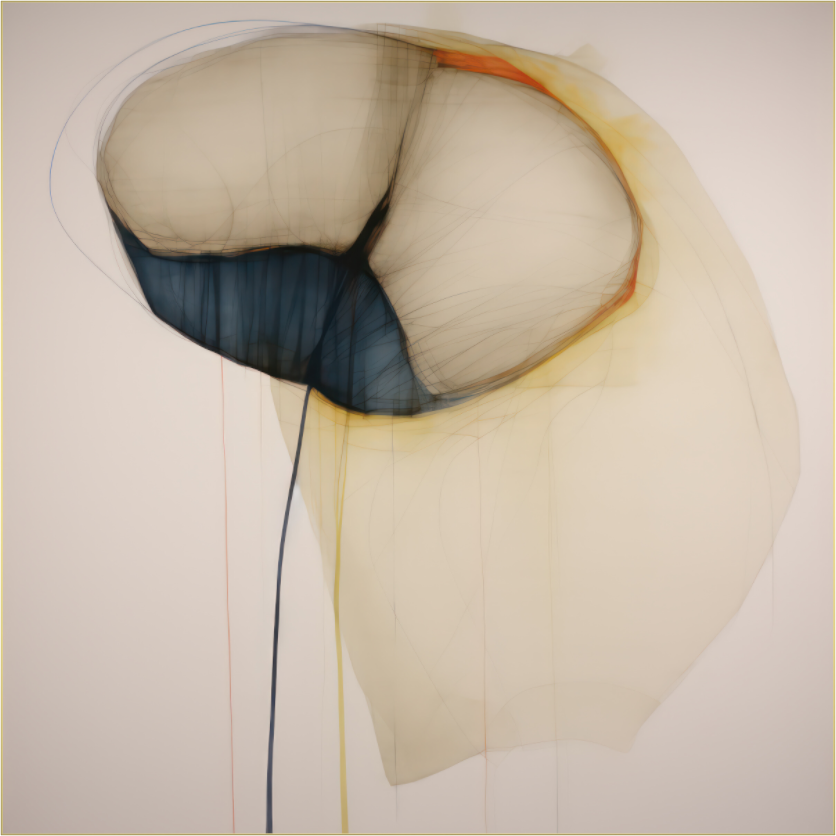 'Flowing Horizons' behind Plexiglass