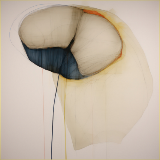'Flowing Horizons' behind Plexiglass