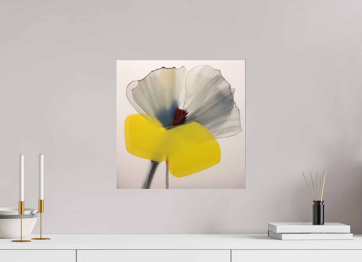 'Silent Petal Resonance' printed on Aluminium
